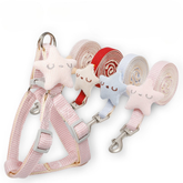 Pet Harness Plush Starfish with Leash